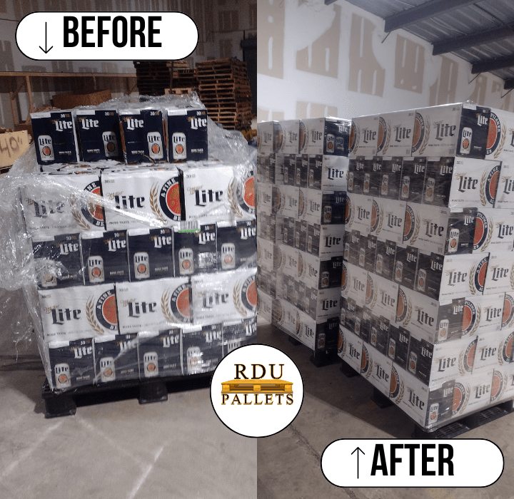 Pallet Re-Stacking Services in Raleigh NC