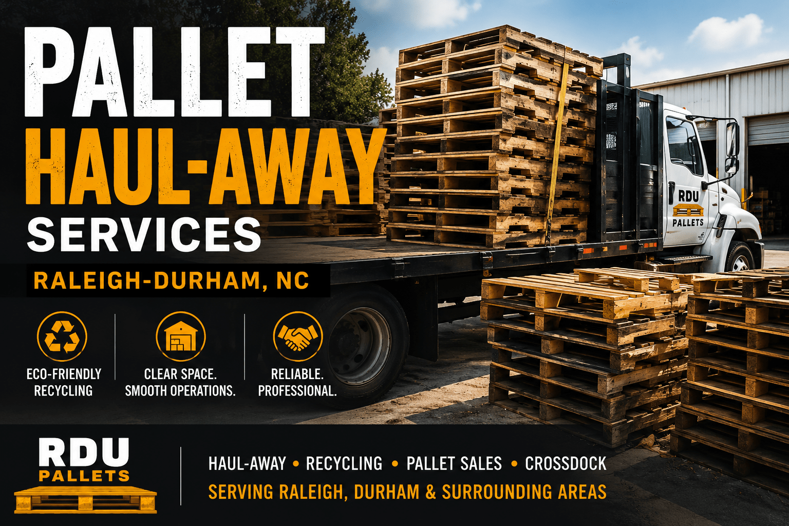 Pallet hauling services in Raleigh-Durham